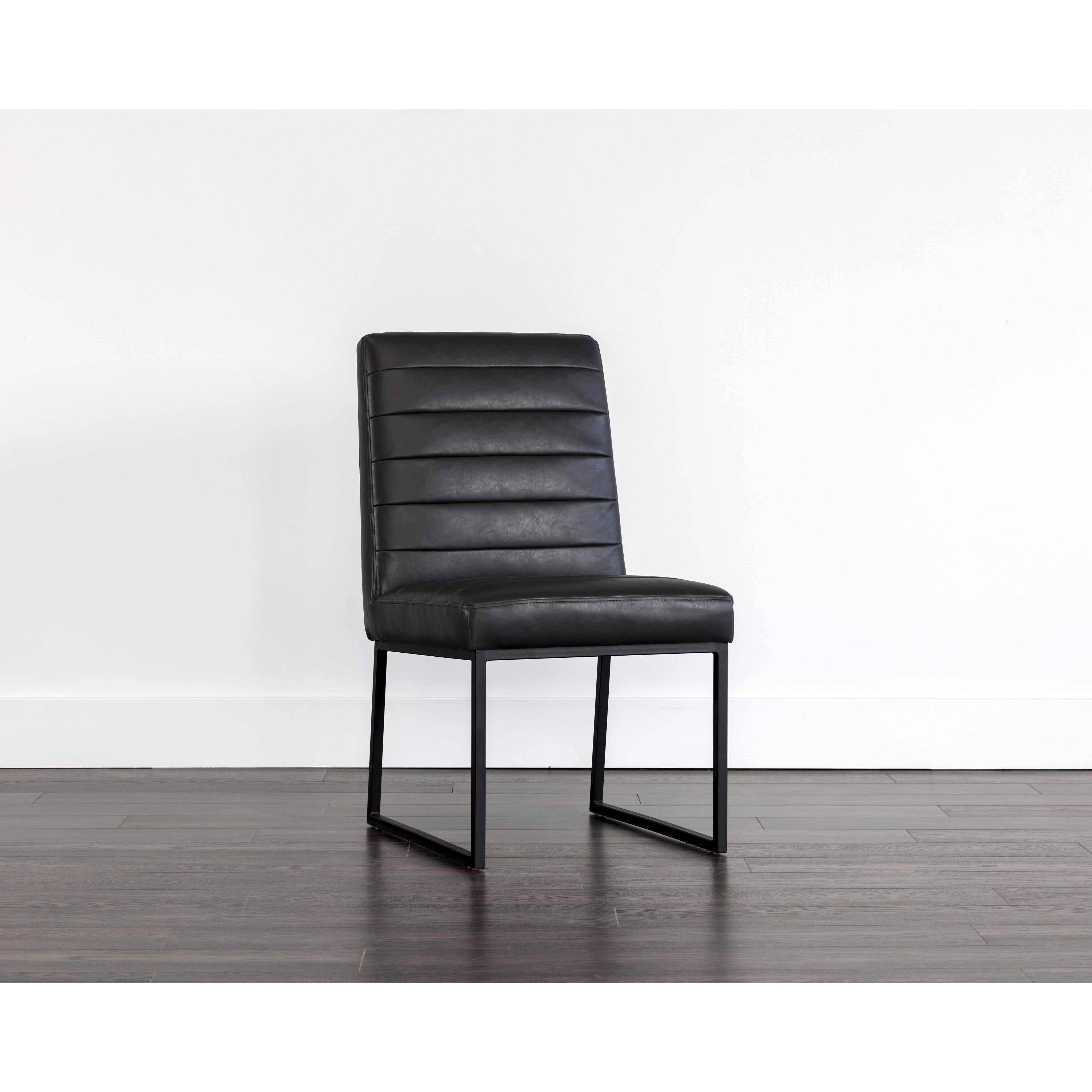 Spyros Coal Black Dining Chair, Set Of 2